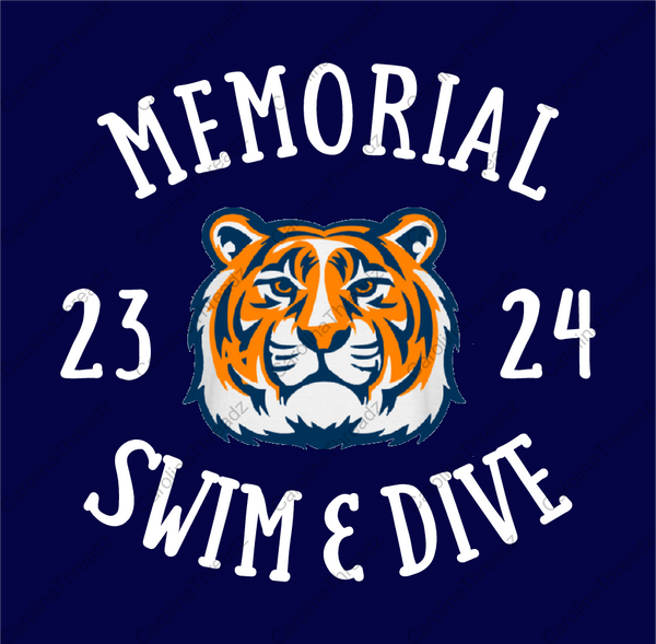 Memorial Tiger Swim Team - Fan Shirt