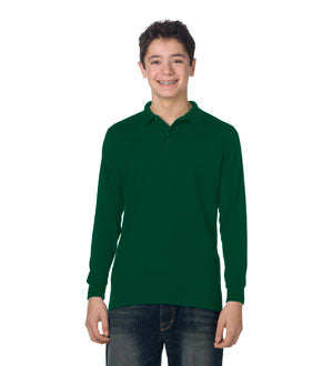 Holy Rosary Green LONG SLEEVE School Uniform Shirt - with Embroidered Logo