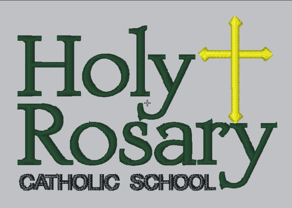 Holy Rosary White School Uniform Shirt - with Embroidered Logo